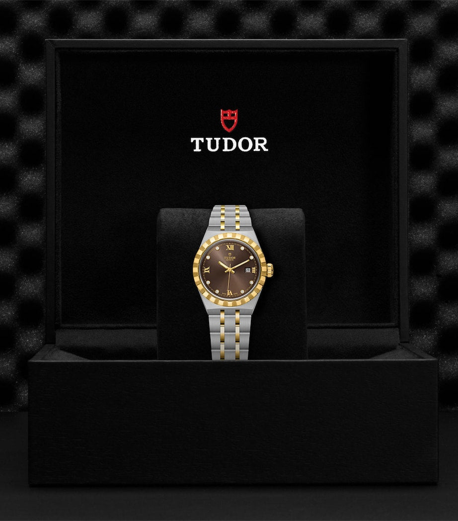 TUDOR Royal Stainless Steel and Diamond Watch 28mm
