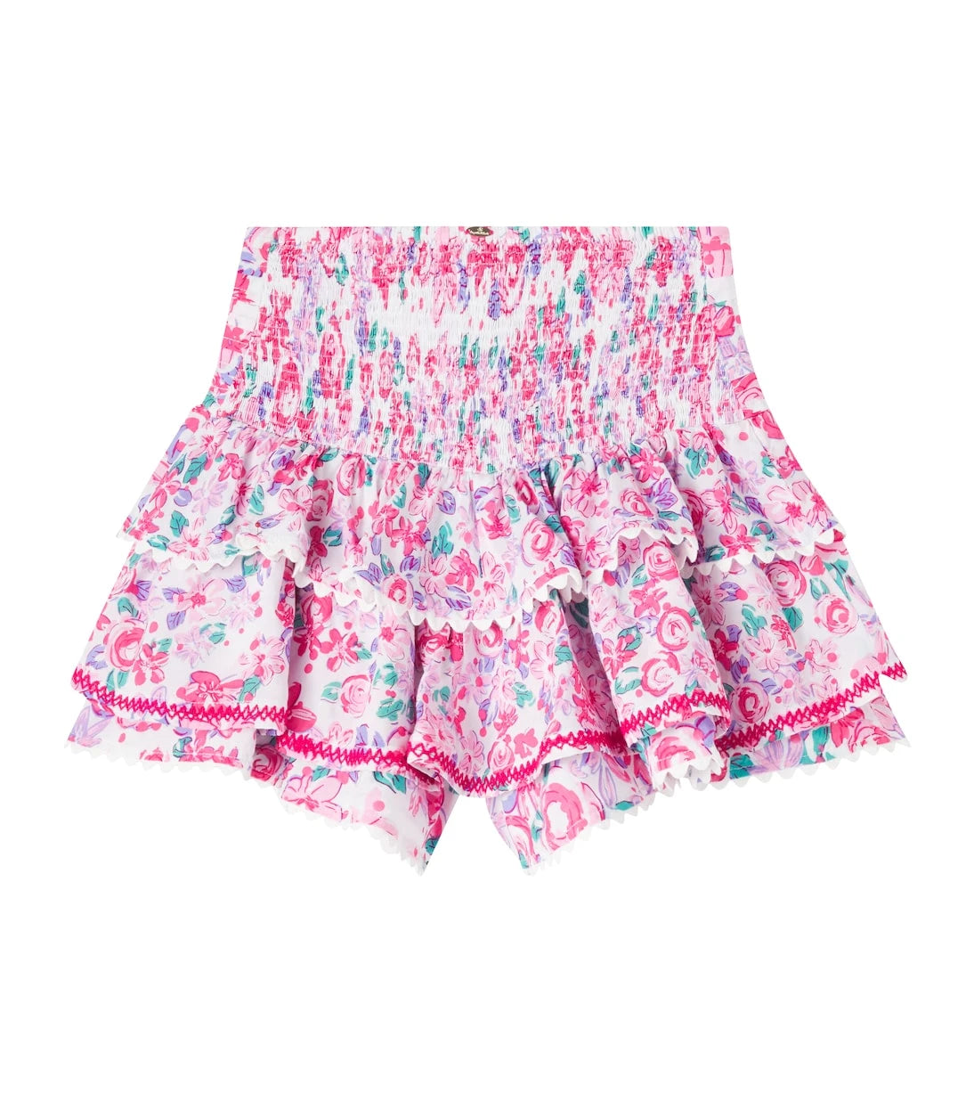 Poupette St Barth Kids - Alizee floral ruffled skirt