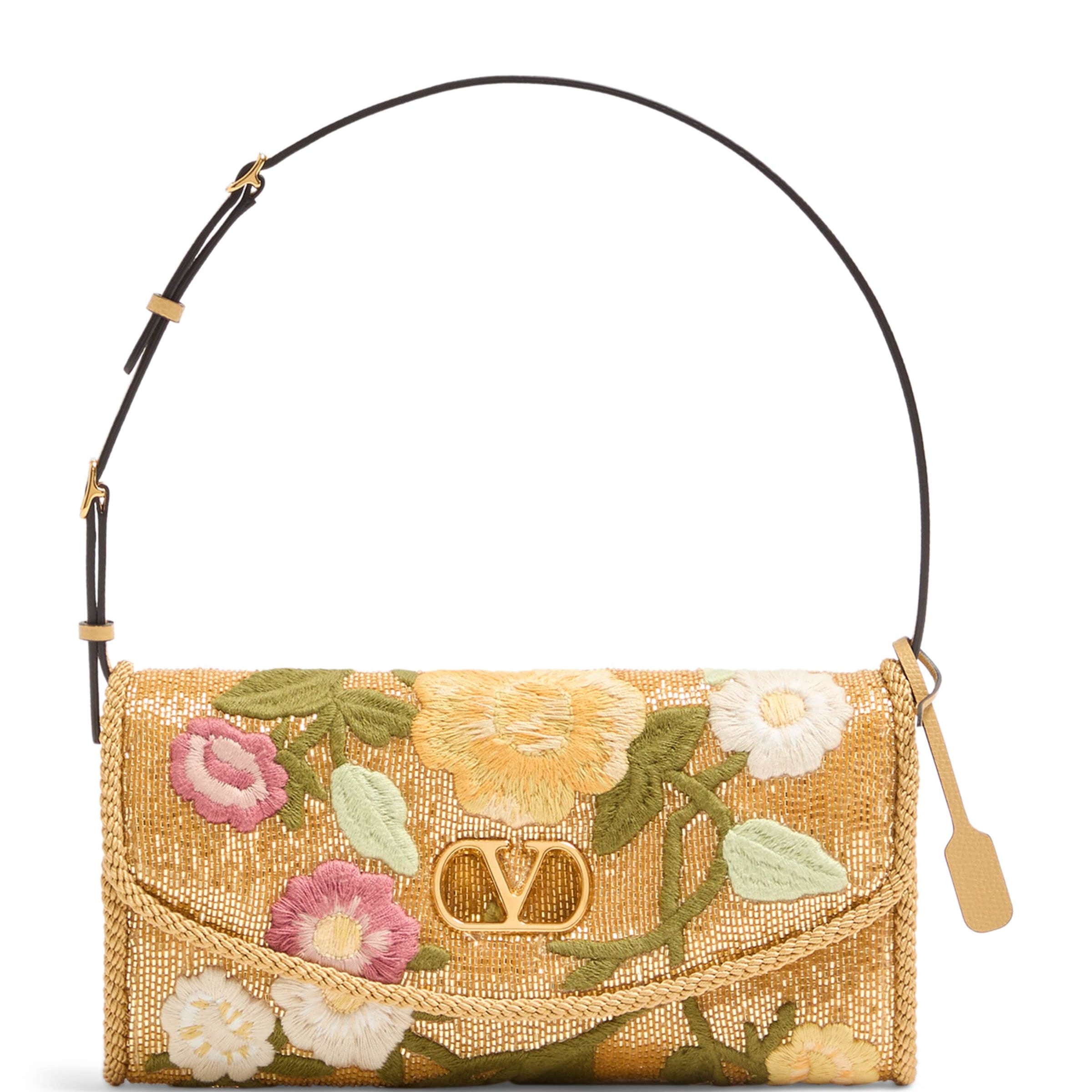 Small Embroidered DeVain Shoulder Bag