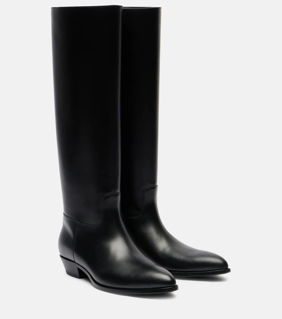 The Row - Western leather knee-high boots