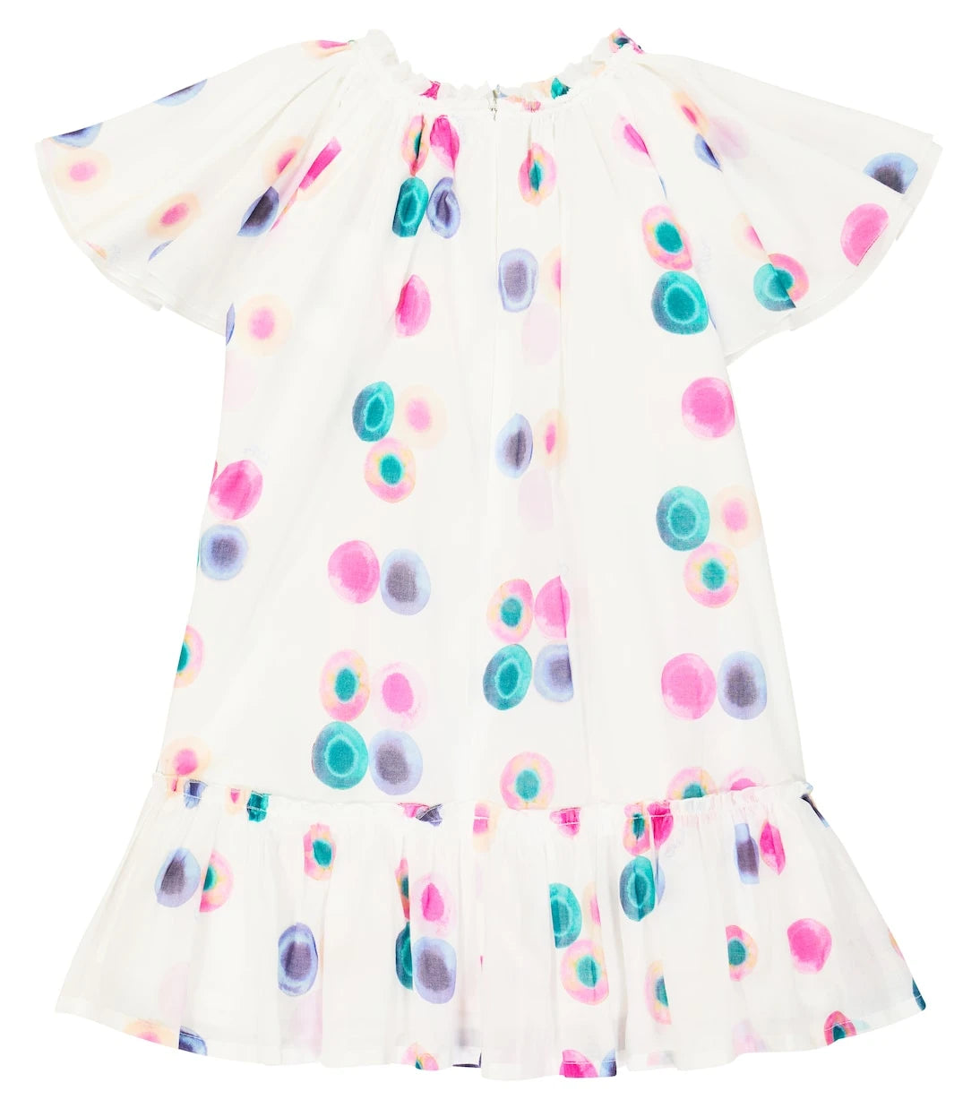 Chloé Kids - فستان من القطن المطبوع