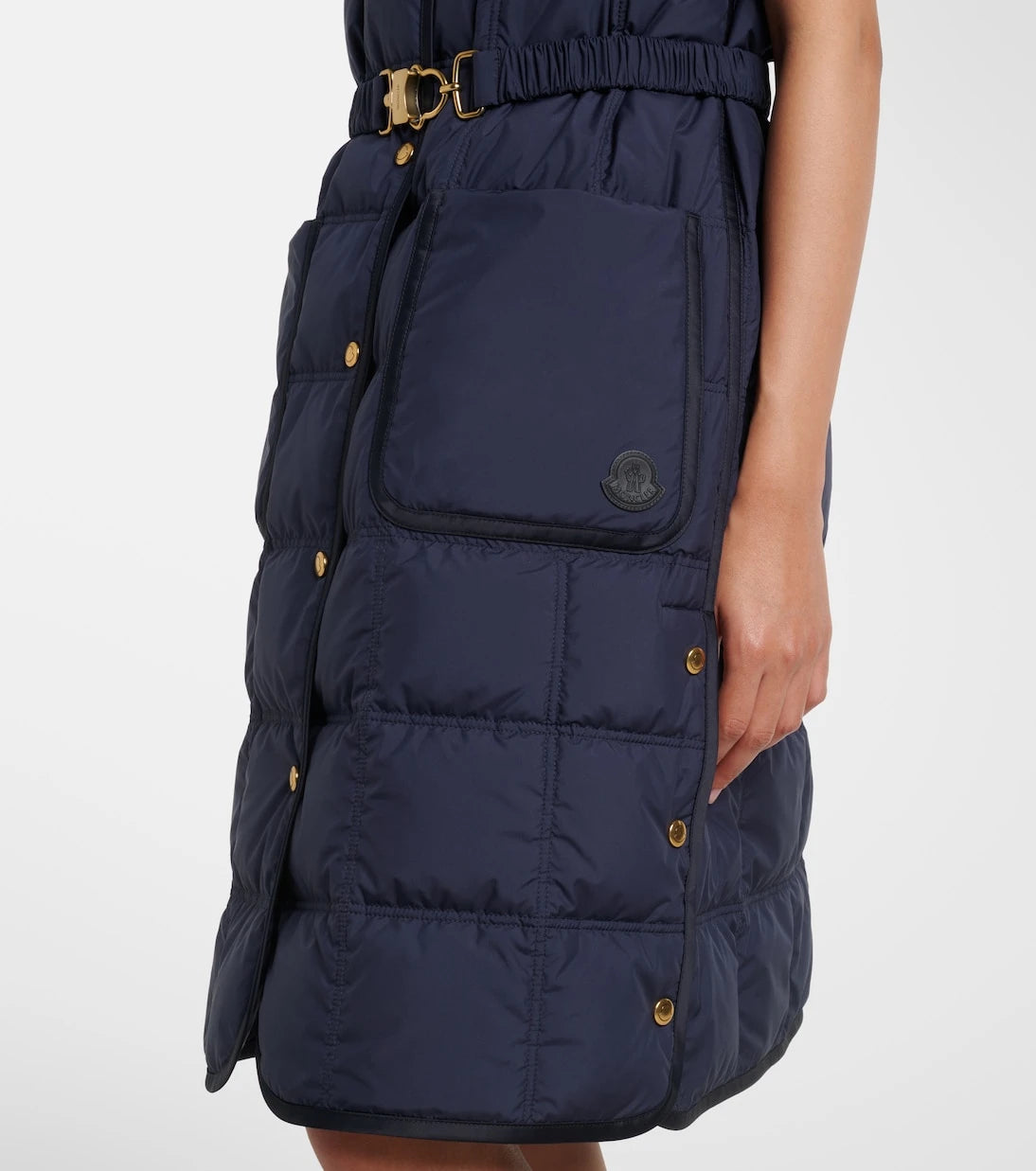 Moncler - Cygnette belted quilted down vest