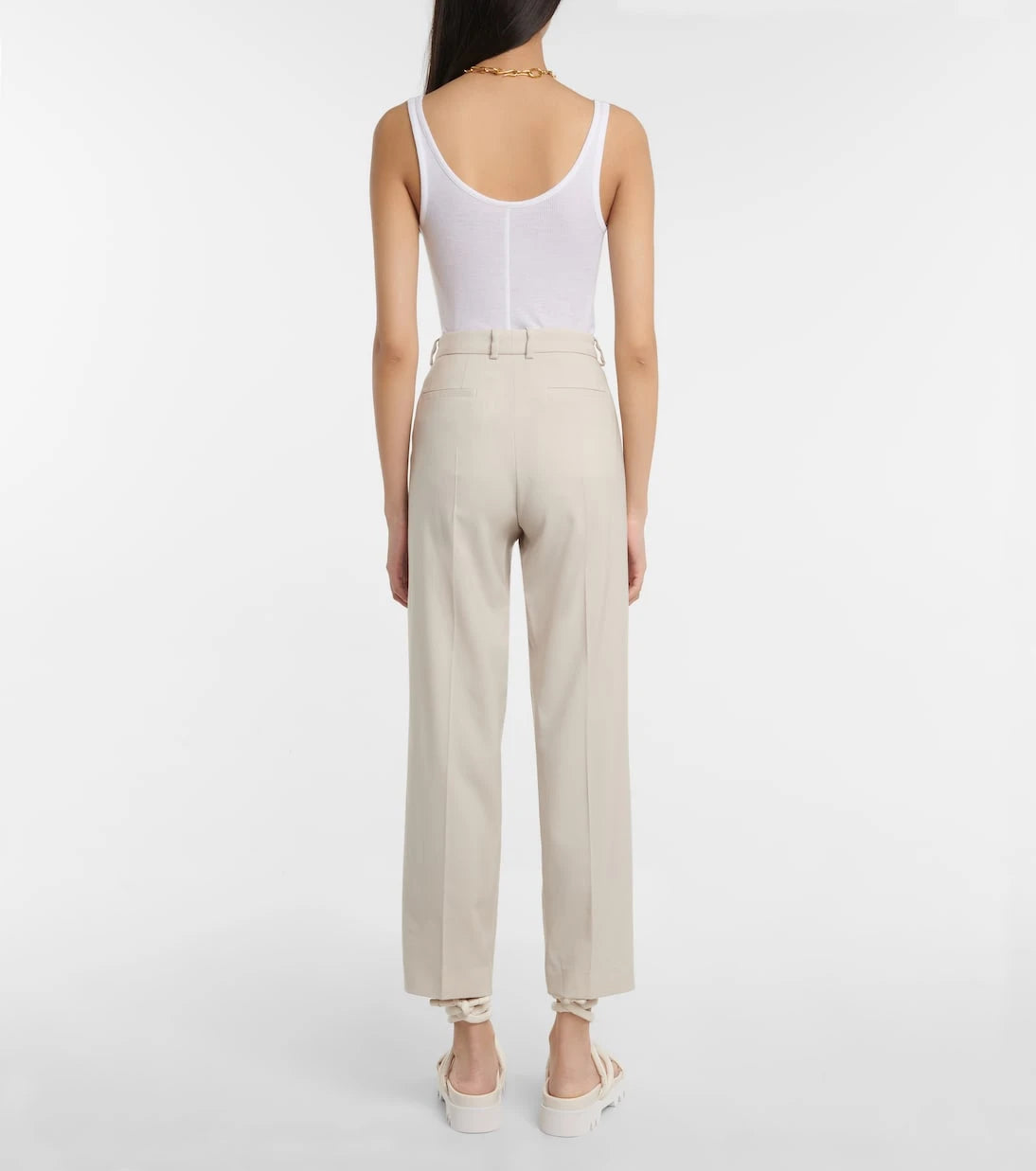 Joseph - Coleman high-rise virgin wool slim pants