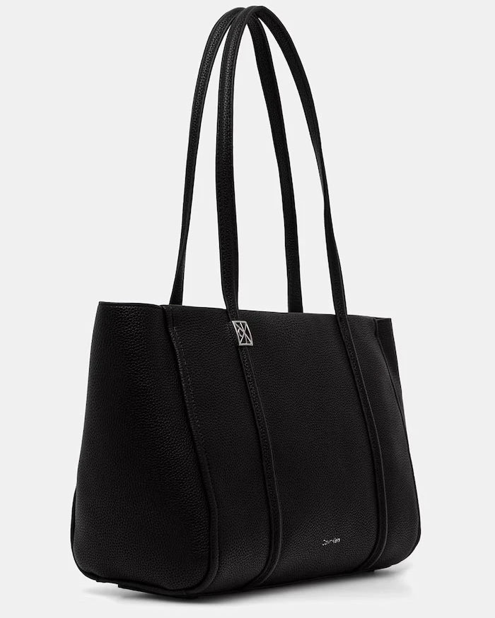 Calvin Klein suni deri kadın alışveriş çantası