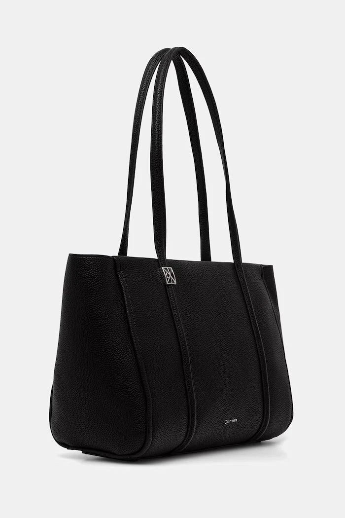 Calvin Klein suni deri kadın alışveriş çantası
