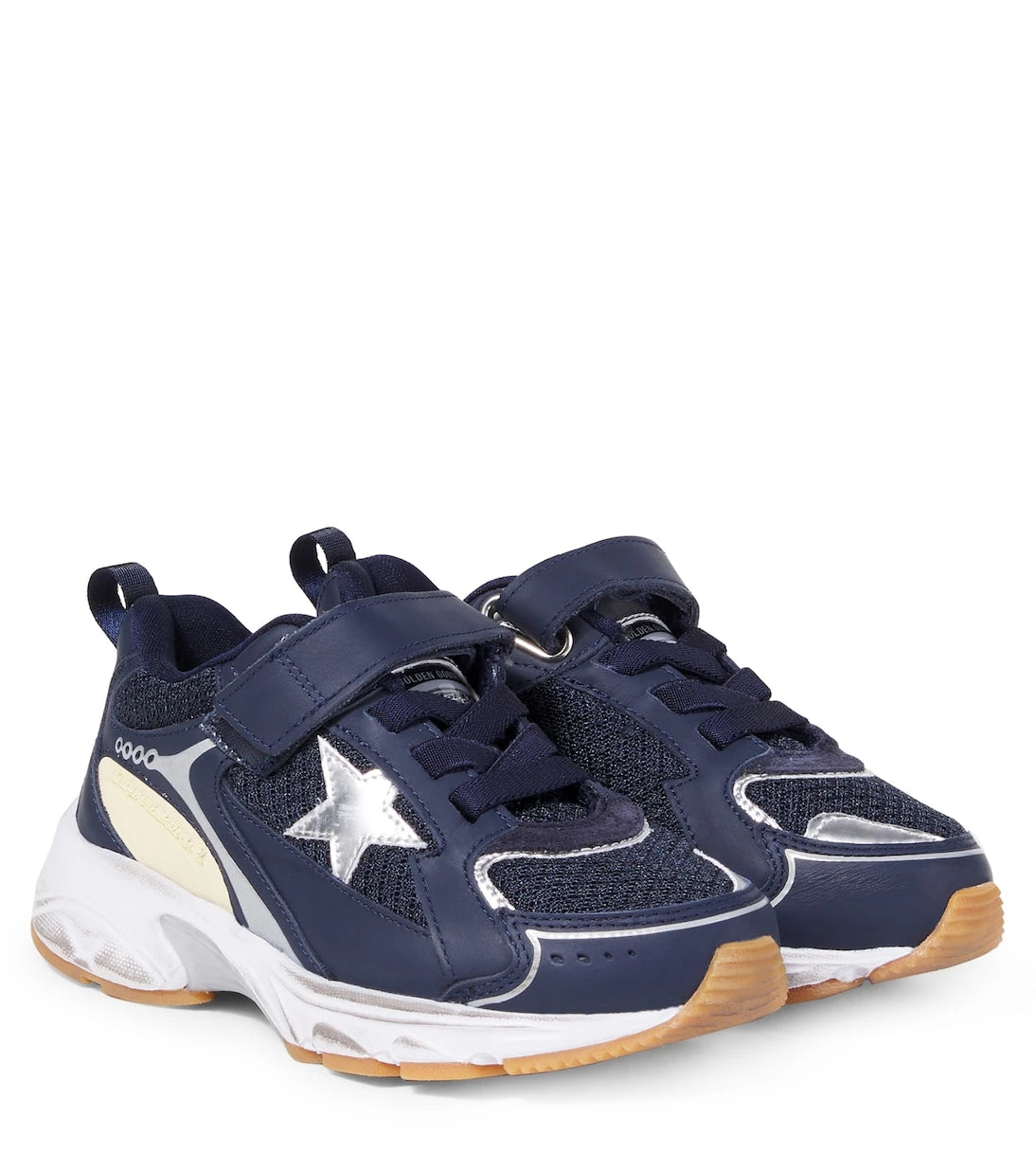 Golden Goose Kids - Lightstar leather-trimmed sneakers
