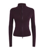 Victoria Beckham Burgundy Merino-Blend Cardigan