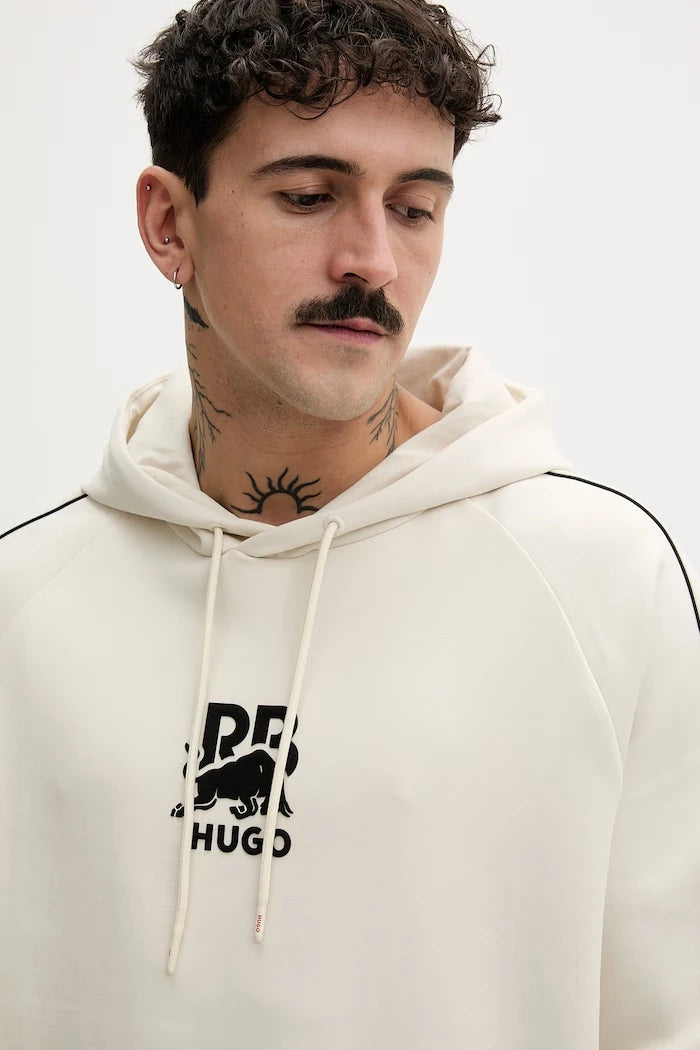 HUGO kapüşonlu erkek pamuk elastan Dofrentis_RB sweatshirt