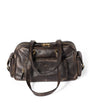 Nappa Leather Pocket Top-Handle Bag