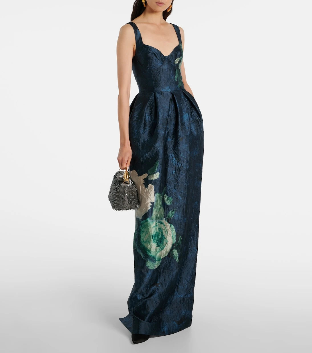 Erdem - Floral jacquard gown