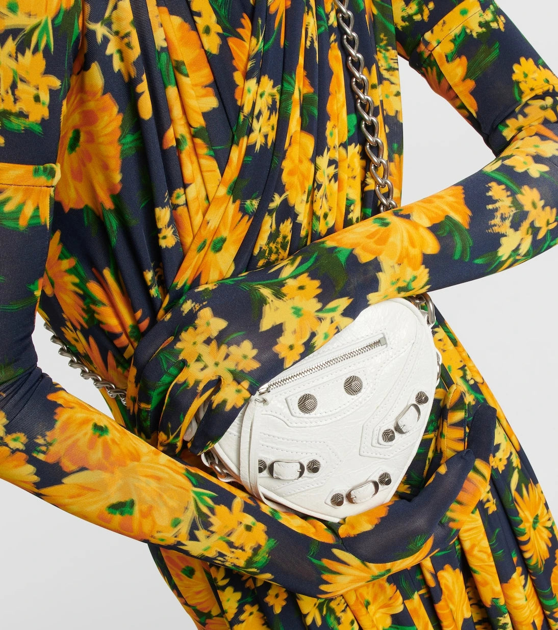 Balenciaga - Le Cagole Heart Mini deri çapraz çanta