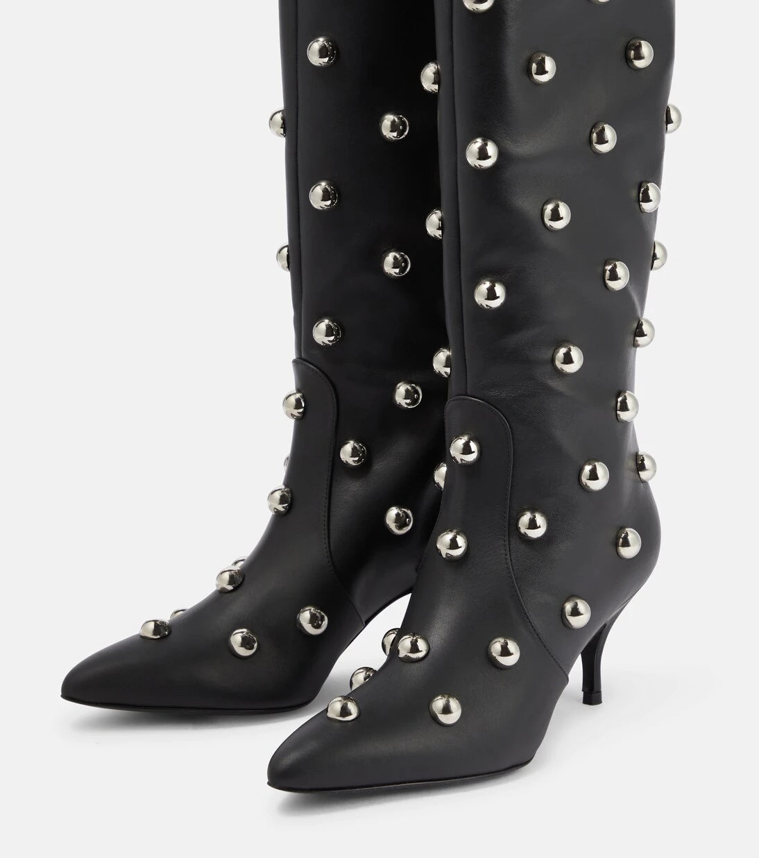 Magda Butrym - Embellished leather over the knee boots