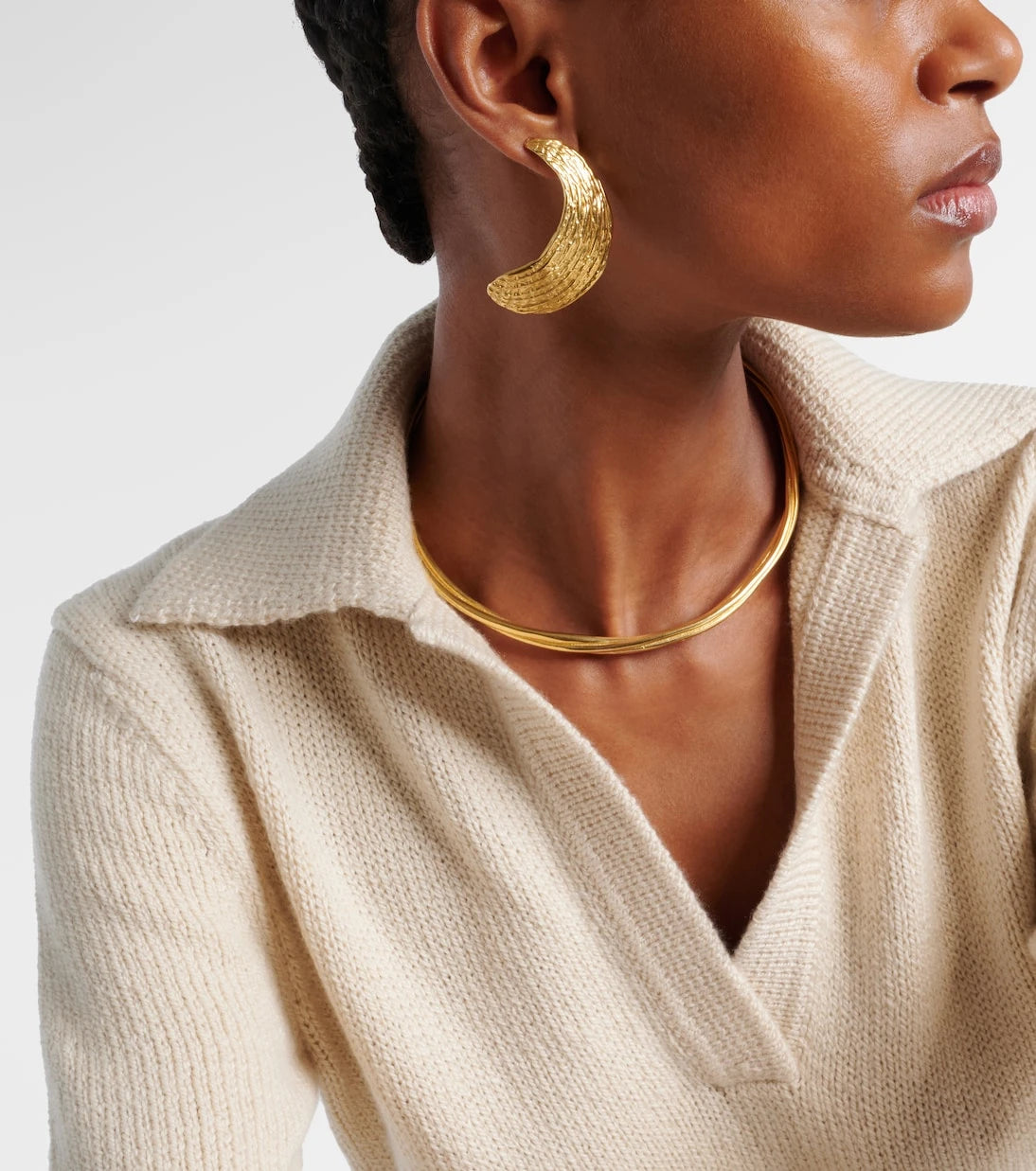 Ysso - Lydia 24kt gold-plated choker