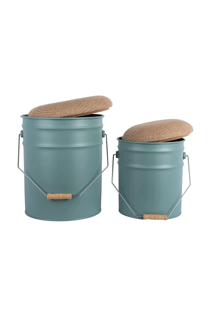 Leitmotiv Buckets Depolama Alanlı Tabure 39 x 31 cm (2 adet)