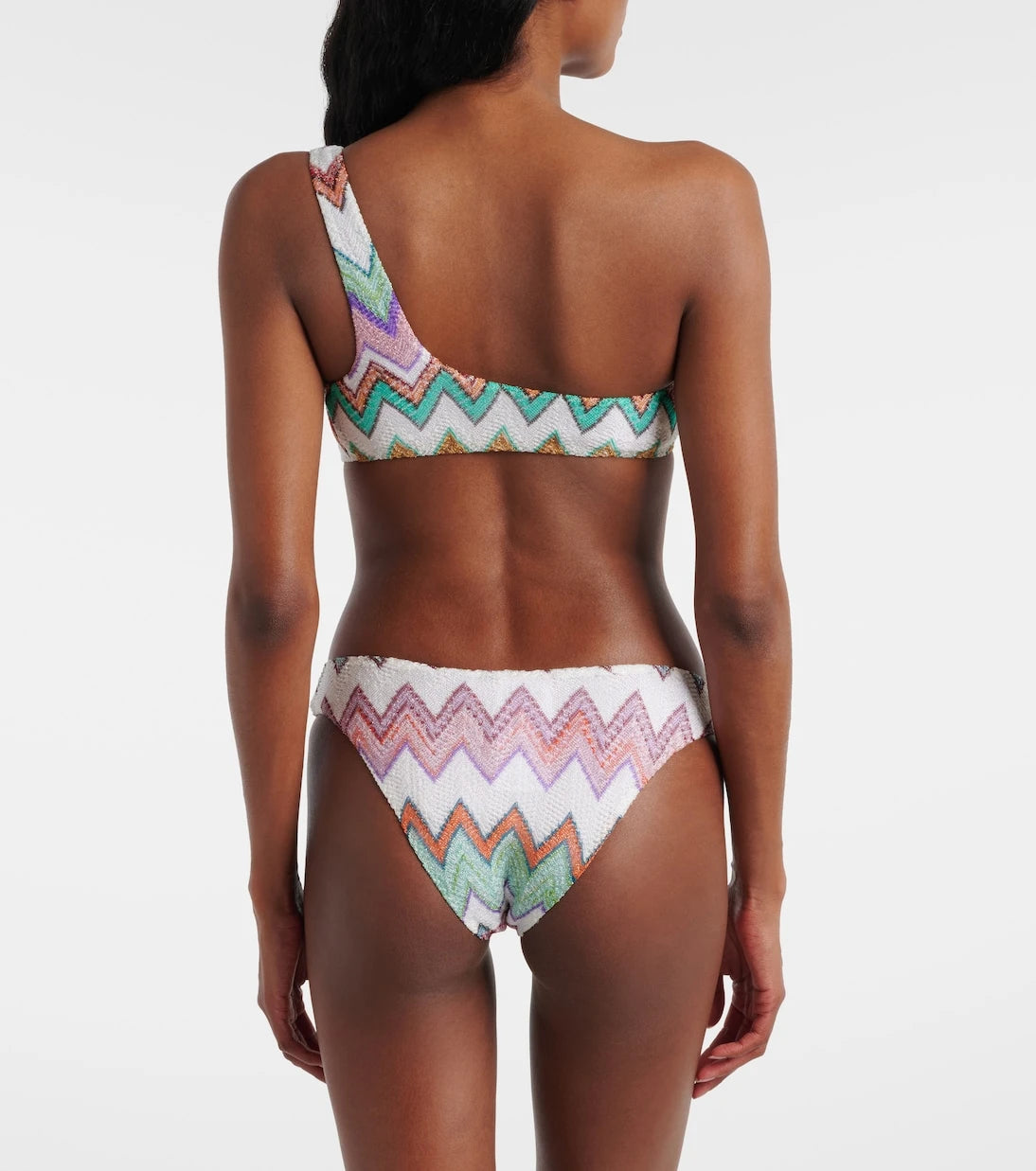 Missoni - بيكيني لاميه بنقشة متعرجة