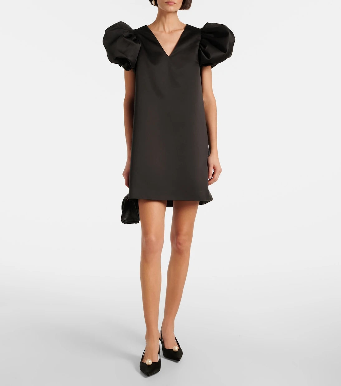Rotate - Puff-sleeve satin minidress