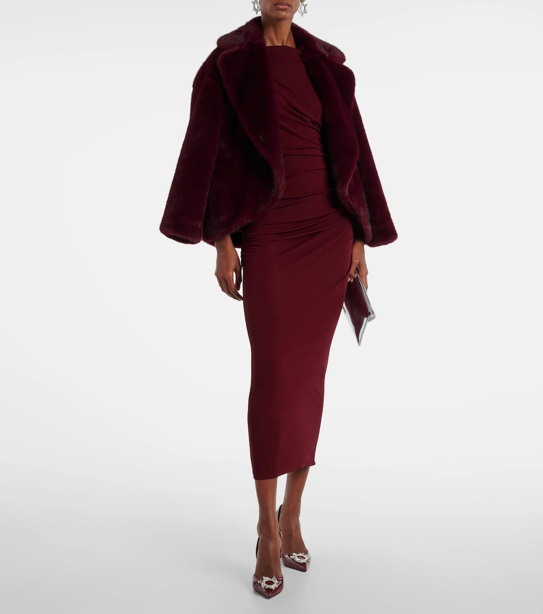 Amina Muaddi - Begum 95 patent leather slingback pumps