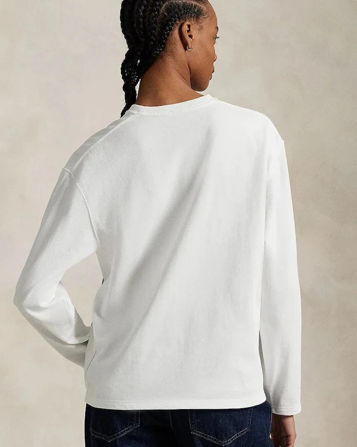 Polo Ralph Lauren Uzun Kollu Pamuklu Bluz