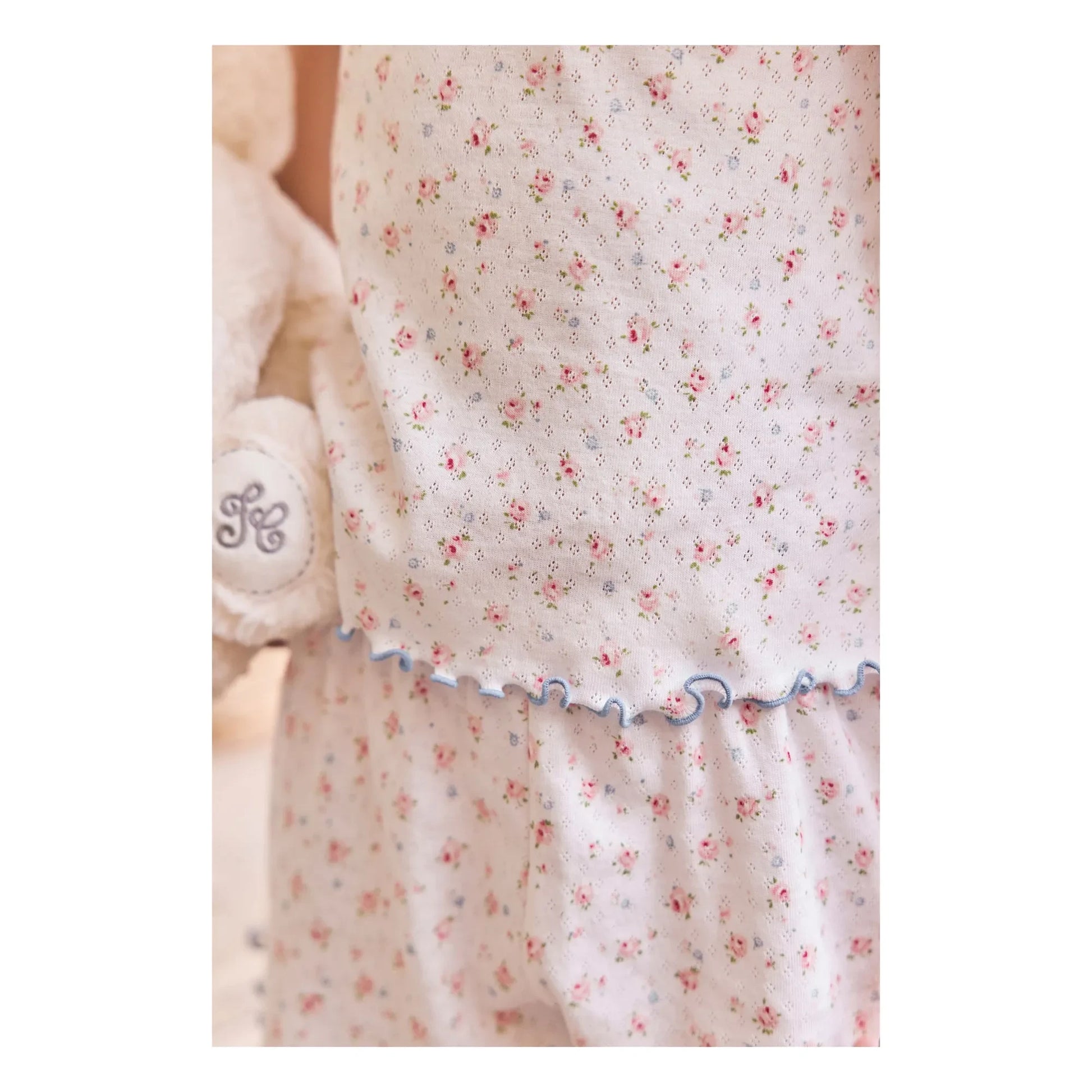Tartine et Chocolat - Short Flowery Pyjamas | Ecru