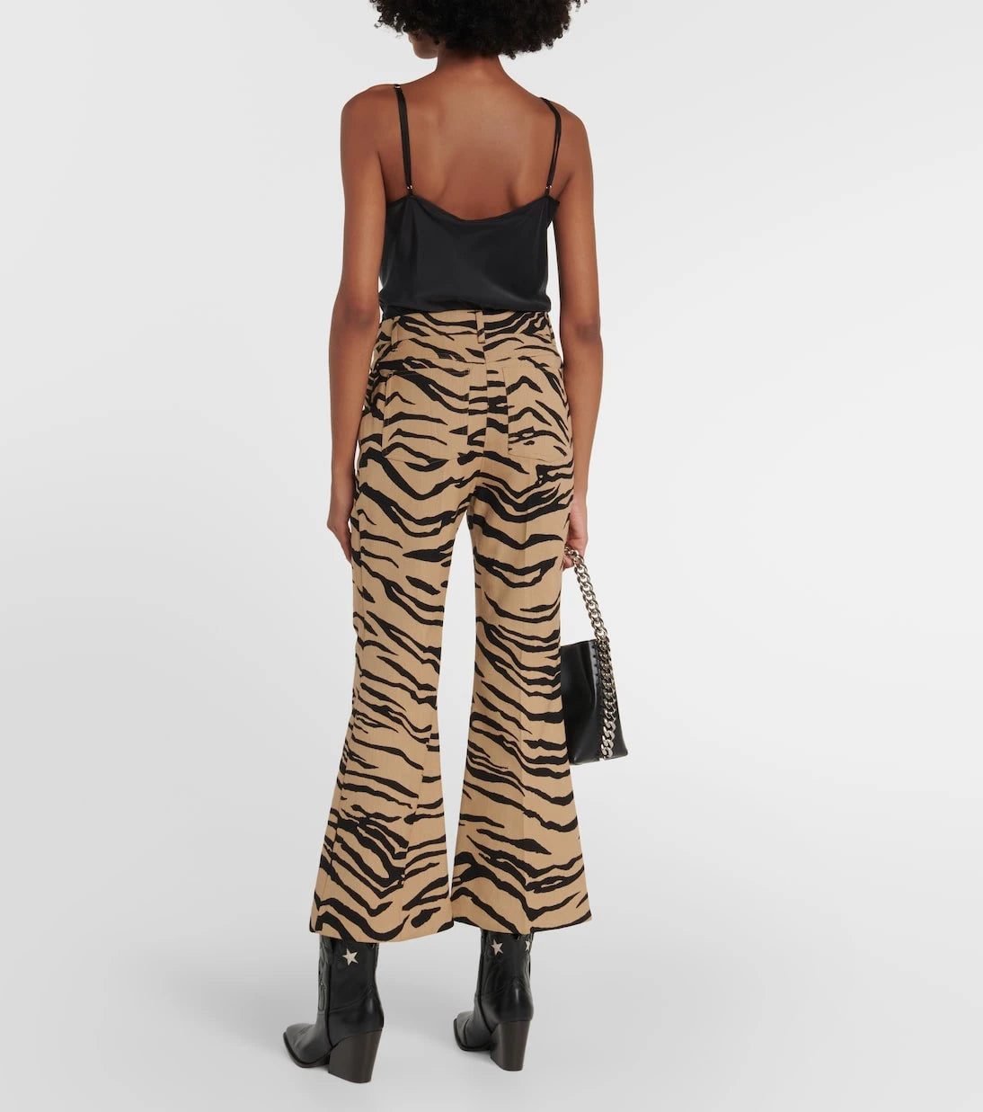 Stella McCartney - Tiger-print wool-blend flared pants