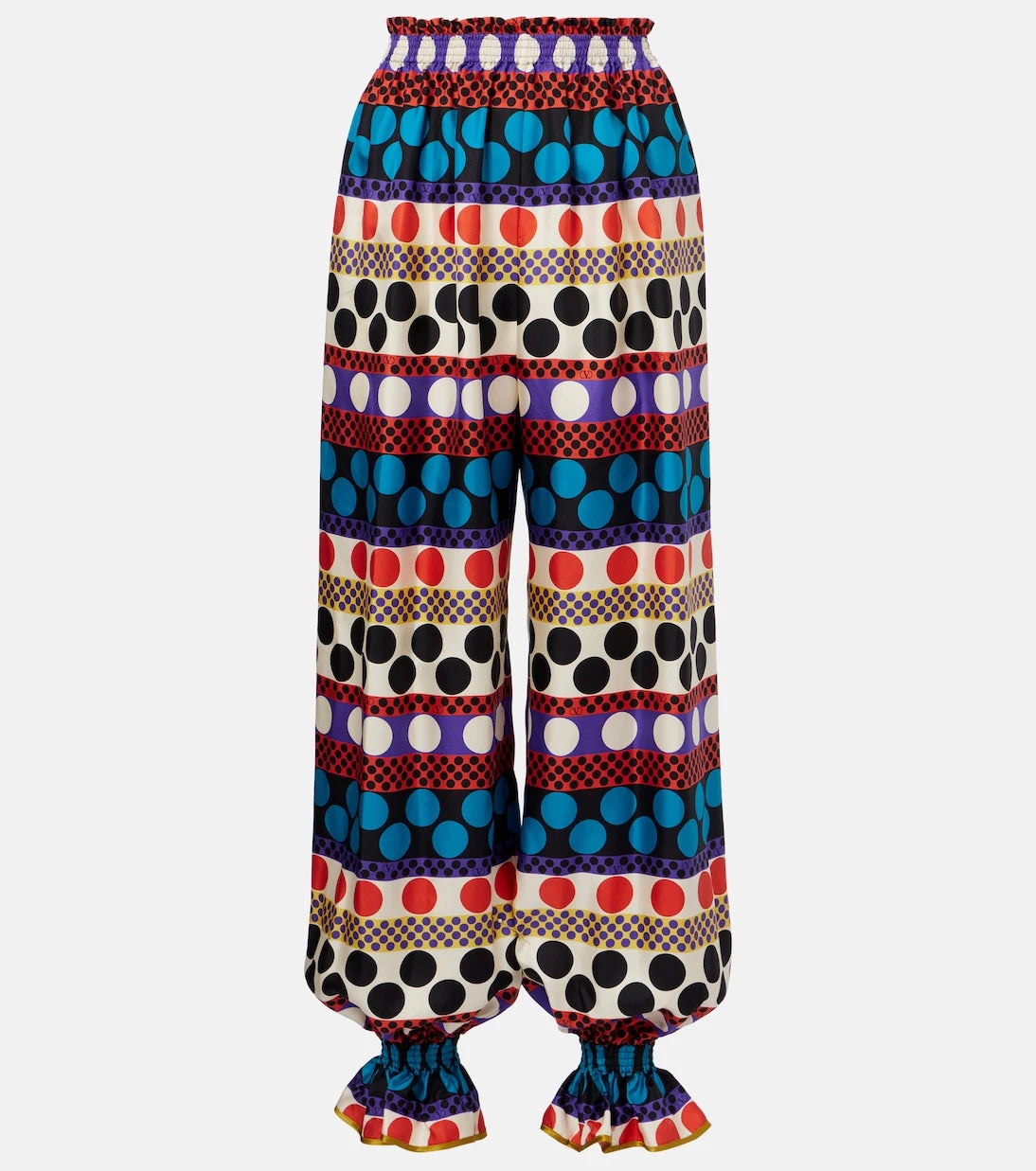 Valentino - Printed silk culottes