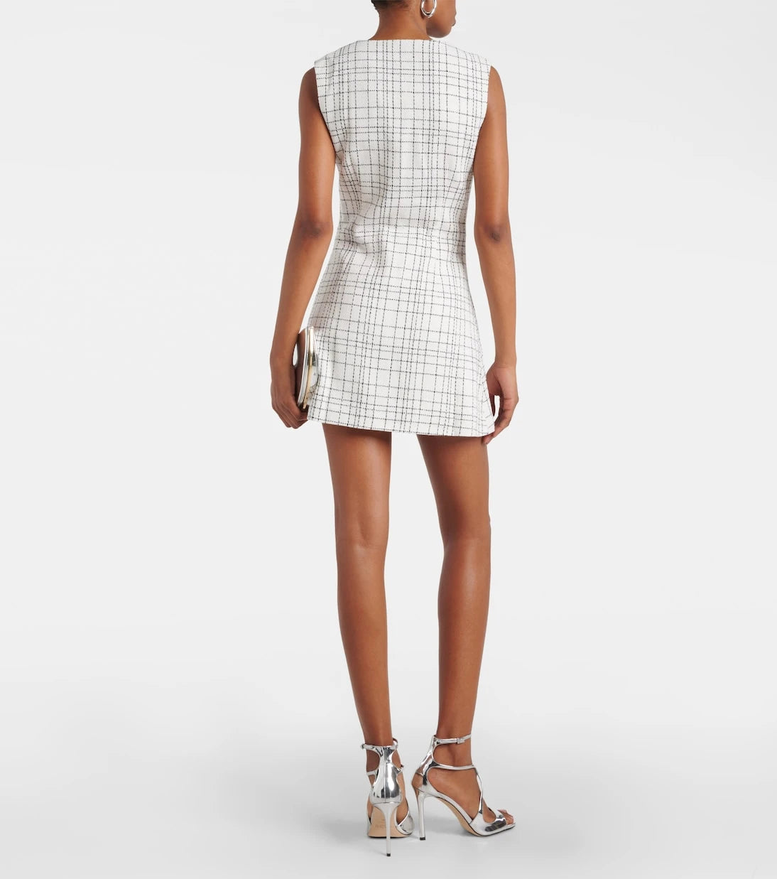 Same - Grace checked knitted minidress