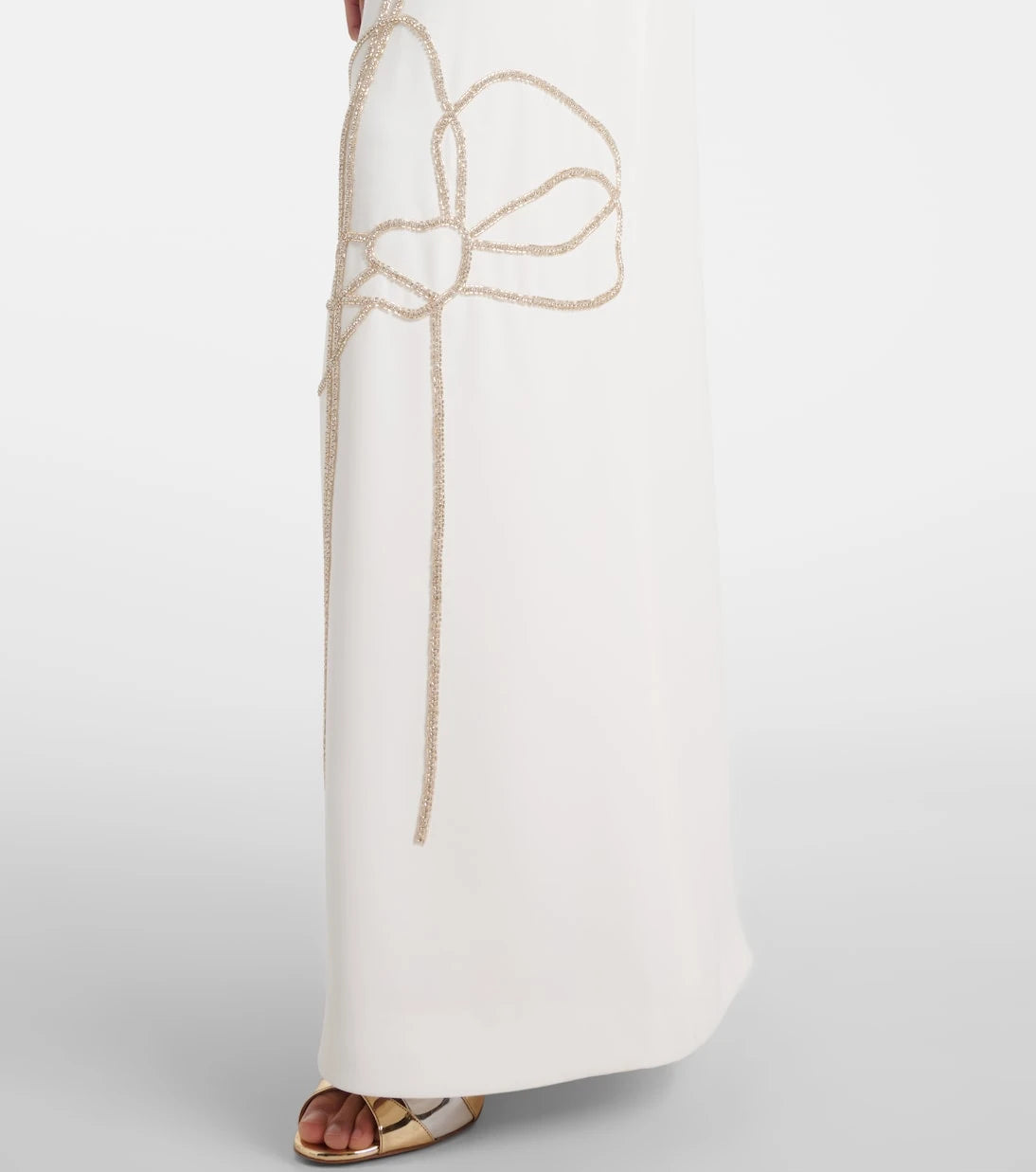 Costarellos - Zarie embellished crêpe gown