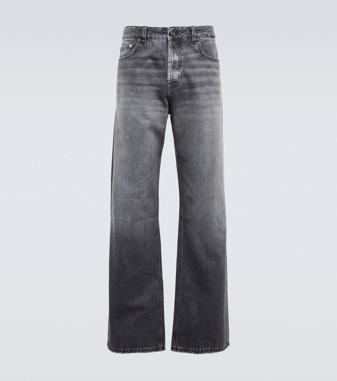 Due Diligence - Wide-leg distressed jeans