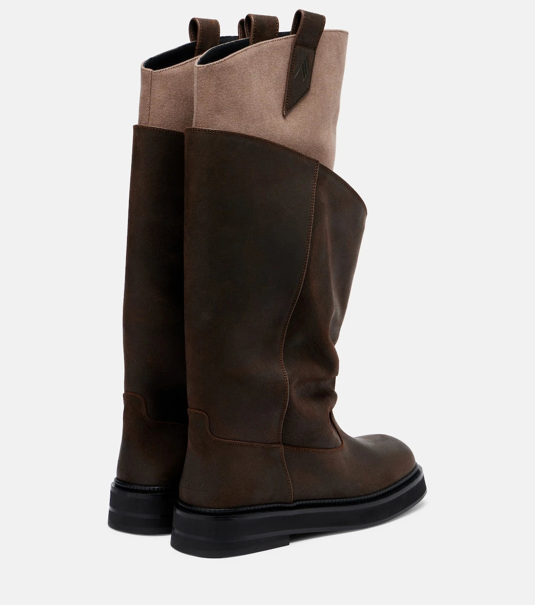 The Attico - Robin Passeggiata leather combat boots