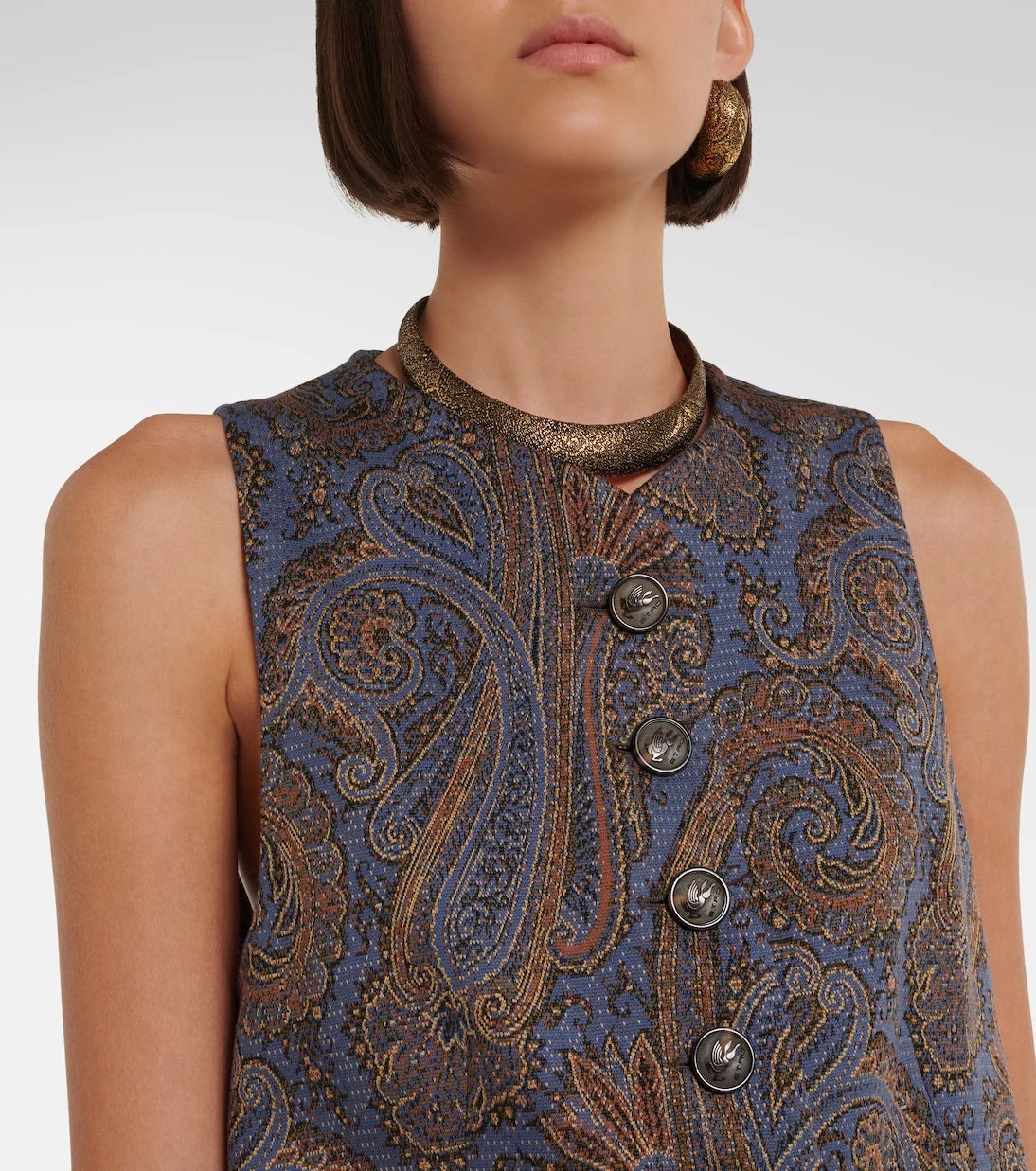 Etro - Paisley jacquard vest