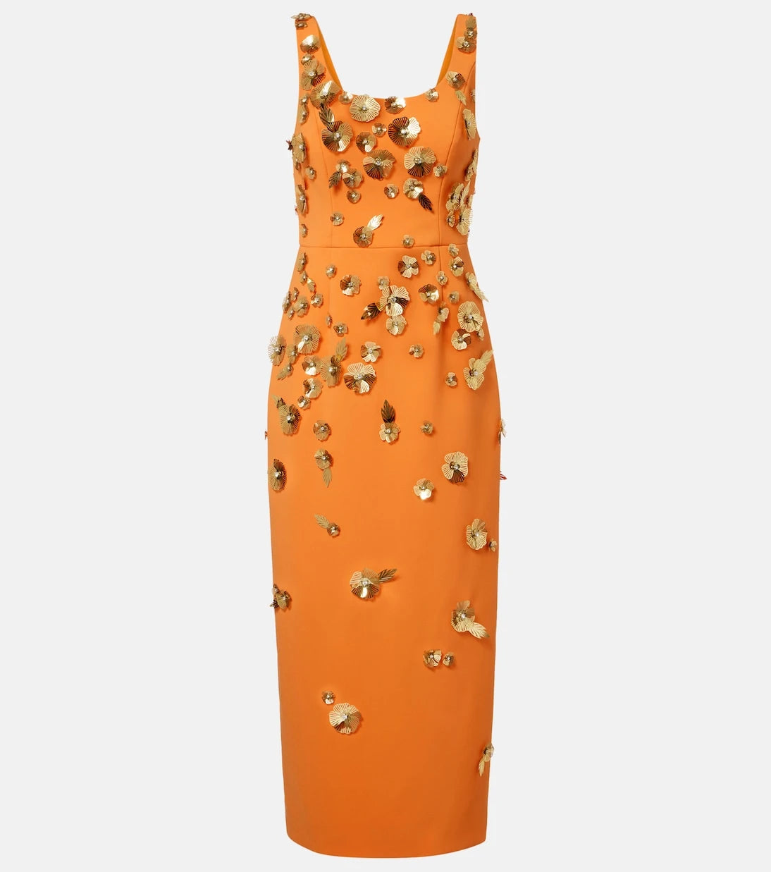 Carolina Herrera - Floral-appliqué cocktail dress