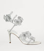 White Embellished Floriane Sandals 80