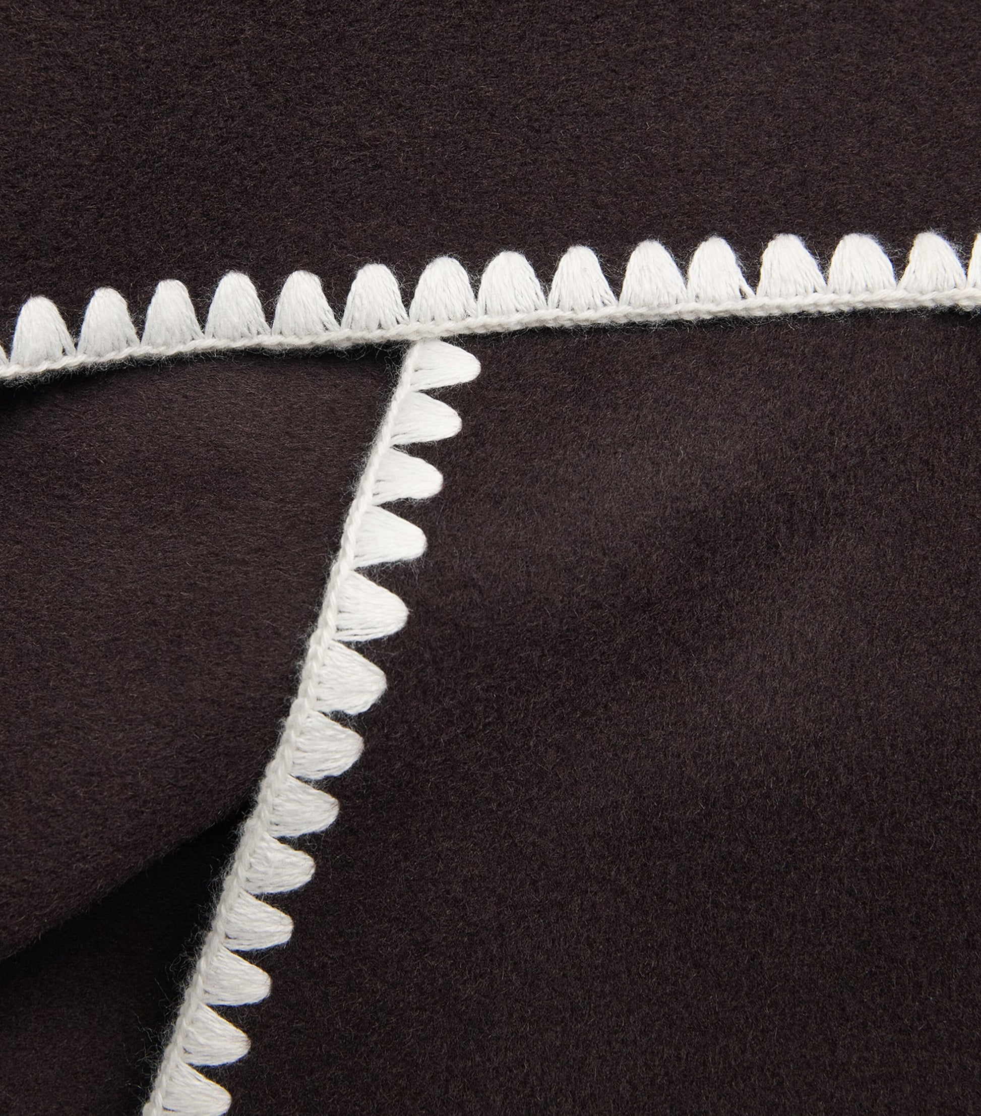 Maje Brown Wool-Blend Wrap Coat