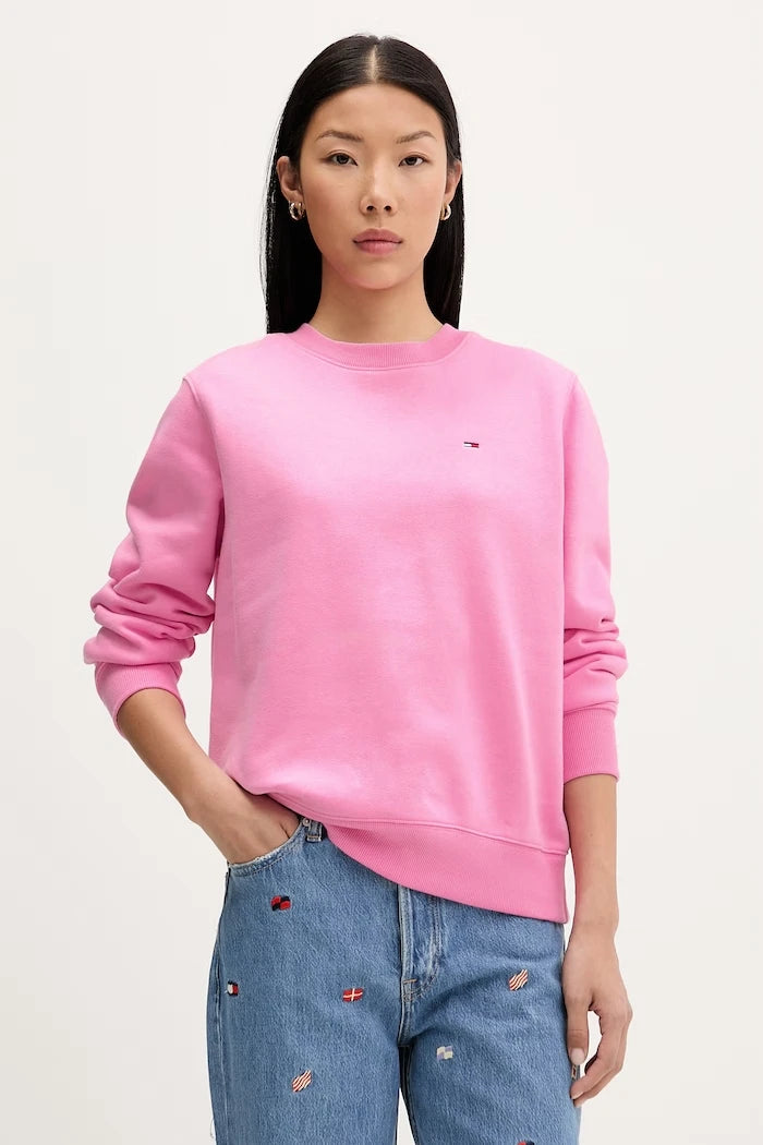 Tommy Jeans kadın pamuklu sweatshirt