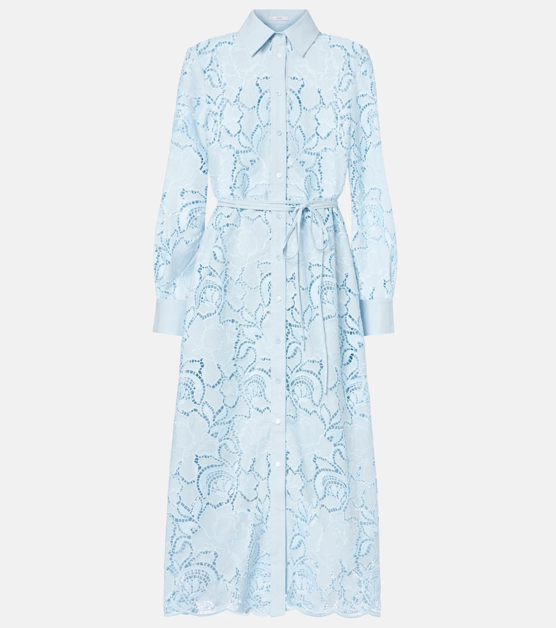 Erdem - Laser-cut cotton shirt dress