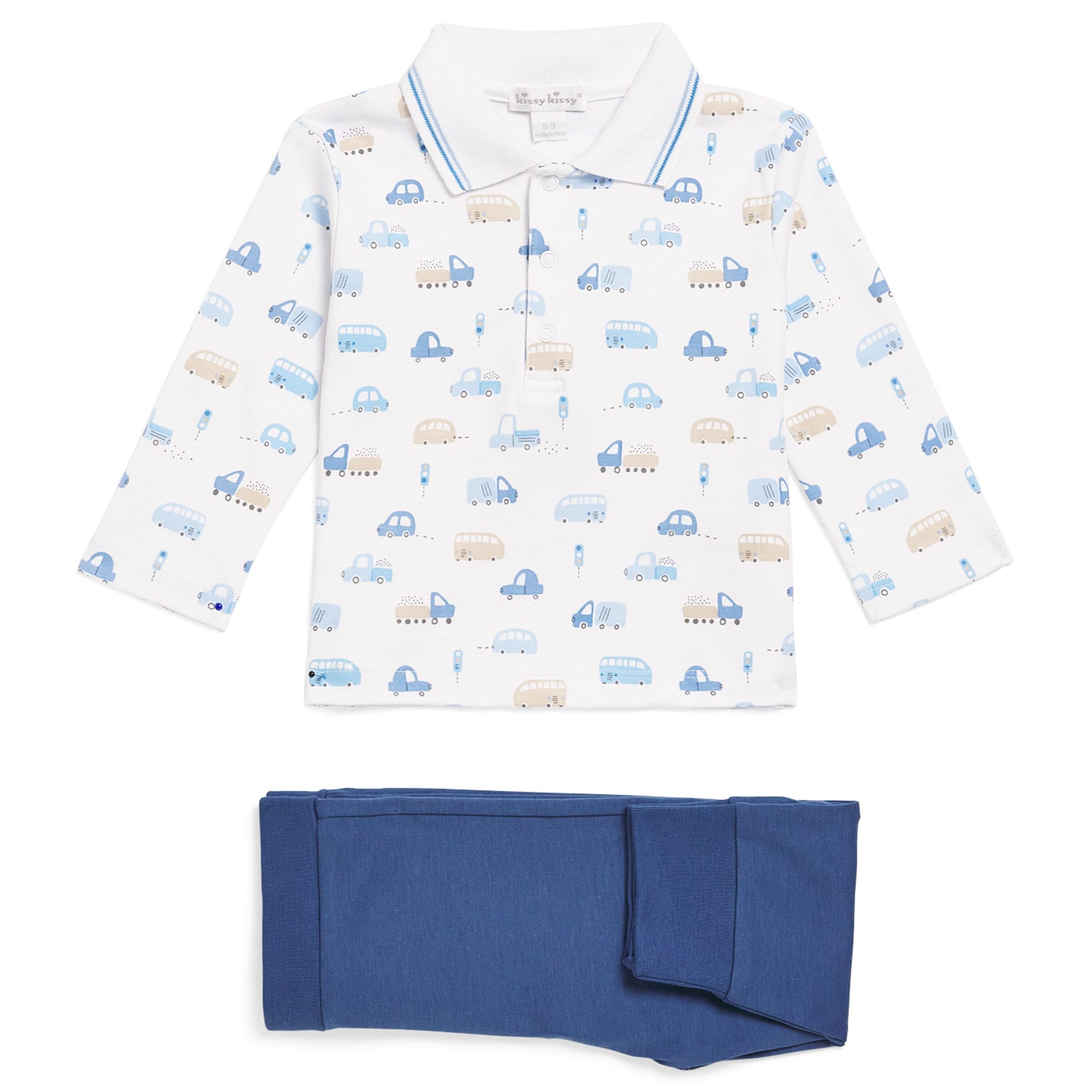 Kissy Kissy Pima Cotton Stop & Go Top and Trousers Set (3-24 Months)