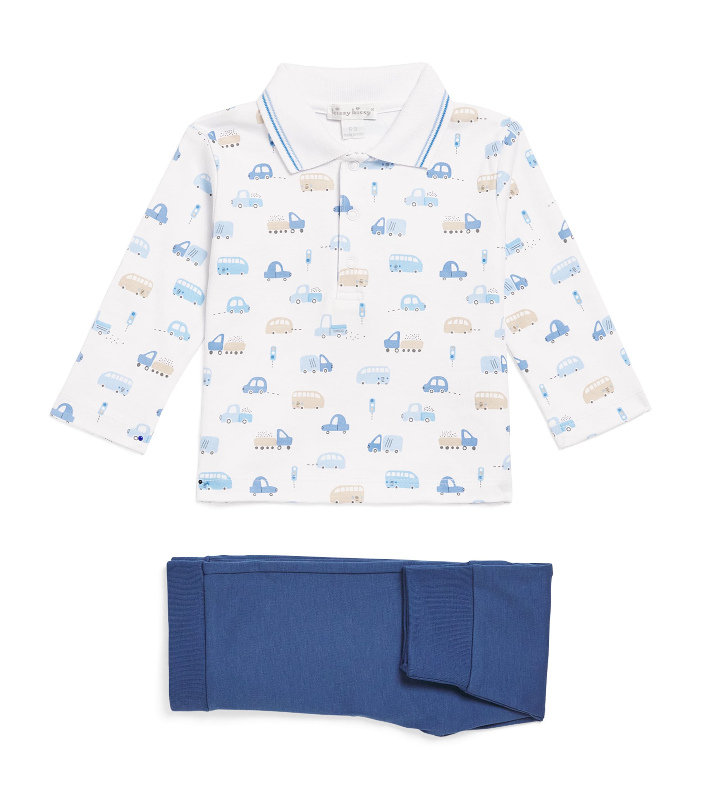 Kissy Kissy Pima Cotton Stop & Go Top and Trousers Set (3-24 Months)
