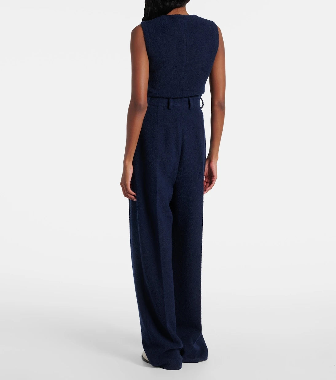 Loro Piana - بنطلون كورت واسع الساقين بخصر عالٍ
