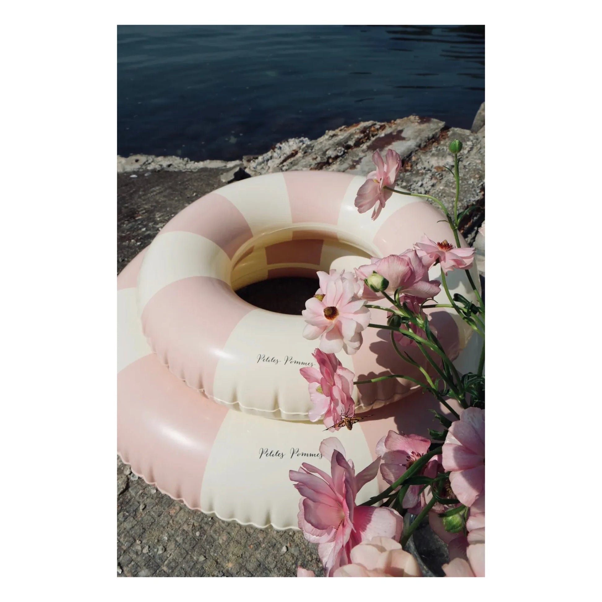 Petites Pommes - Sally Inflatable Ring | Dusty Pink