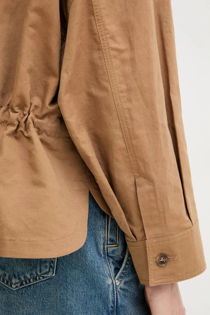 Weekend Max Mara яке тип риза дамско с лен VETTURA
