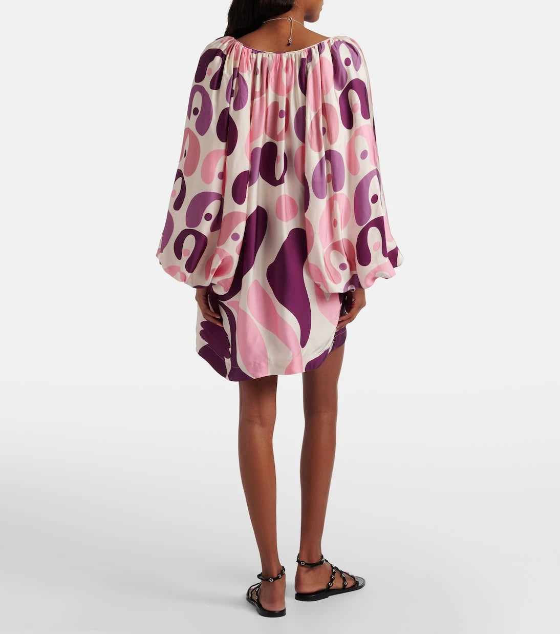 Adriana Degreas - Printed satin minidress