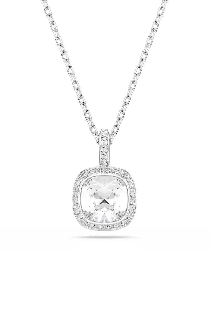 Swarovski UNA metal kristal taşlı kadın kolyesi ve küpeleri