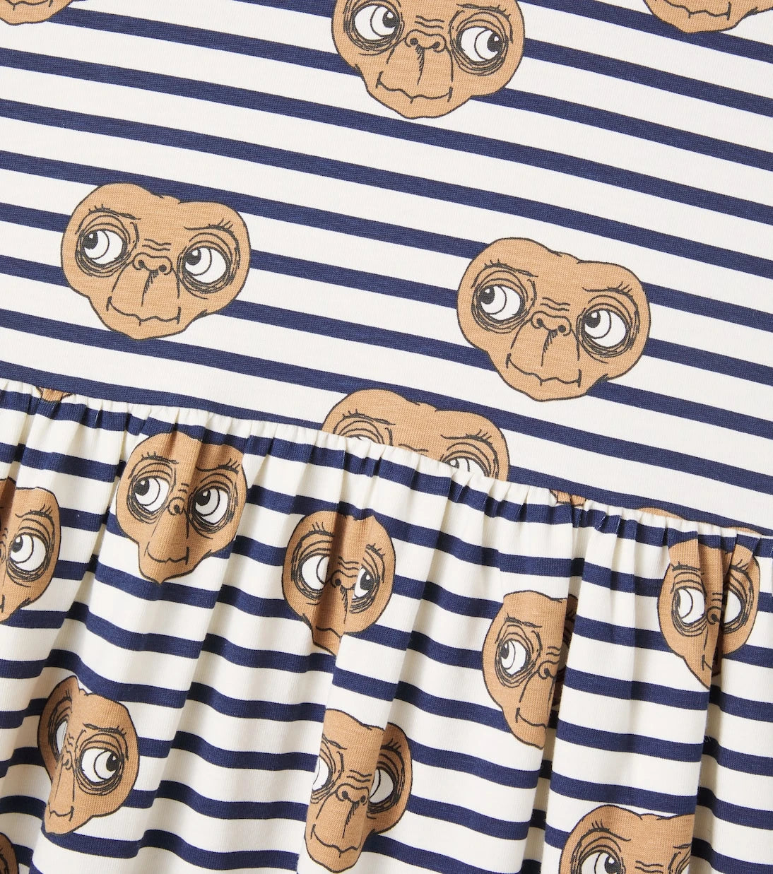Mini Rodini - x E.T. striped cotton-blend jersey dress