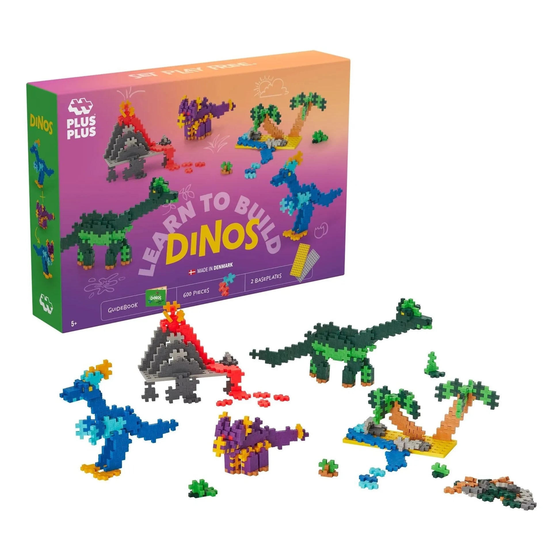 Plus-Plus - Dinosaurs discovery set - 600 pieces