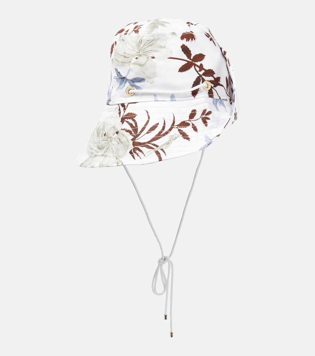 Erdem - Floral linen-blend bucket hat
