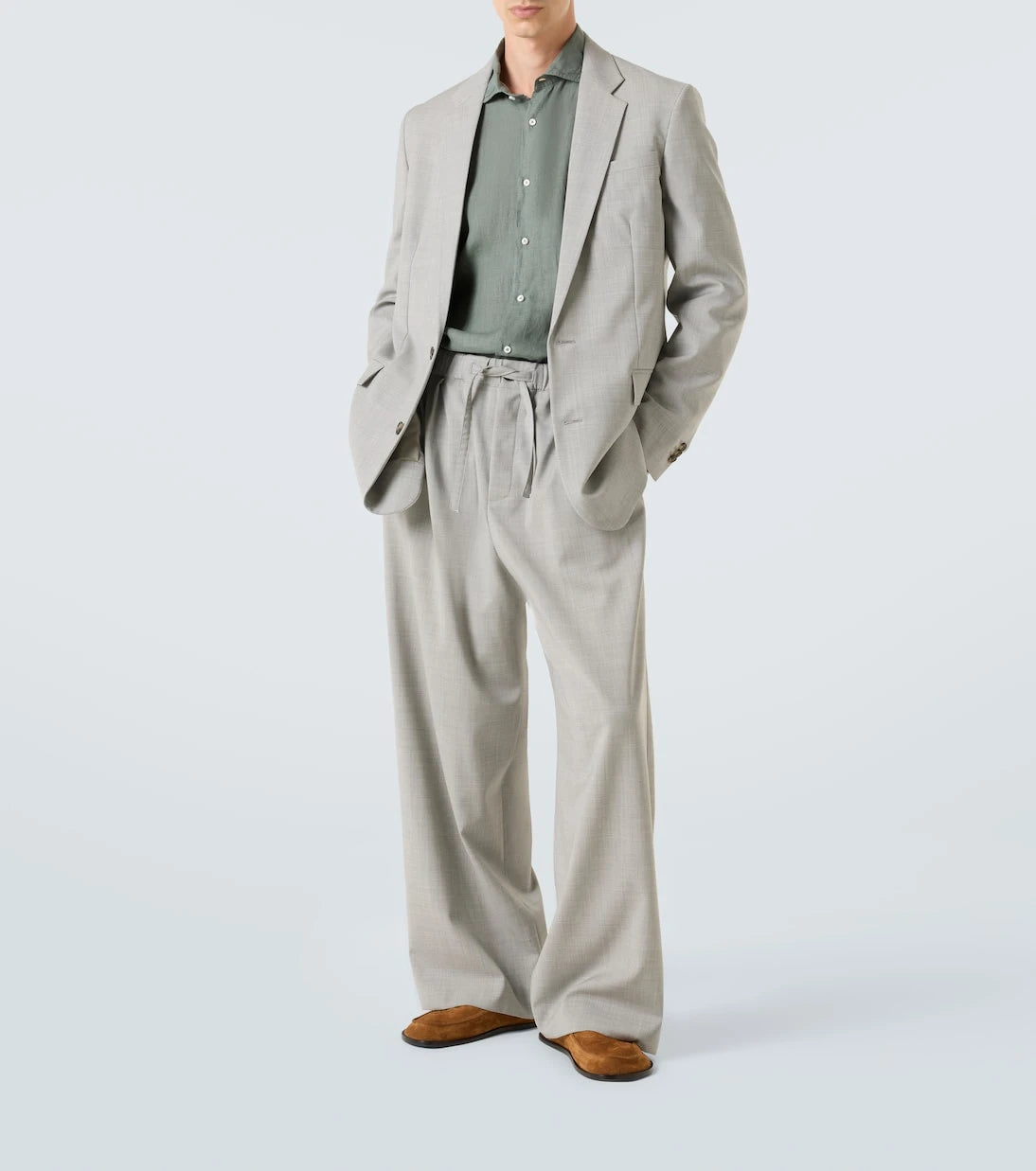 Loewe - Wool wide-leg pants