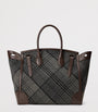 Grey Wool-Leather Soft Ricky 33 Top-Handle Bag