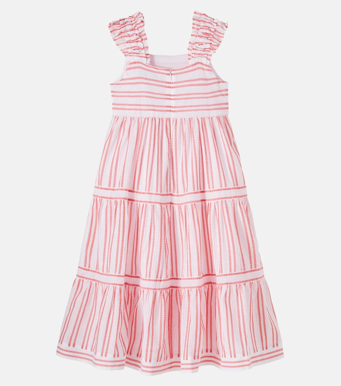 Tartine et Chocolat - Ruffled striped cotton dress