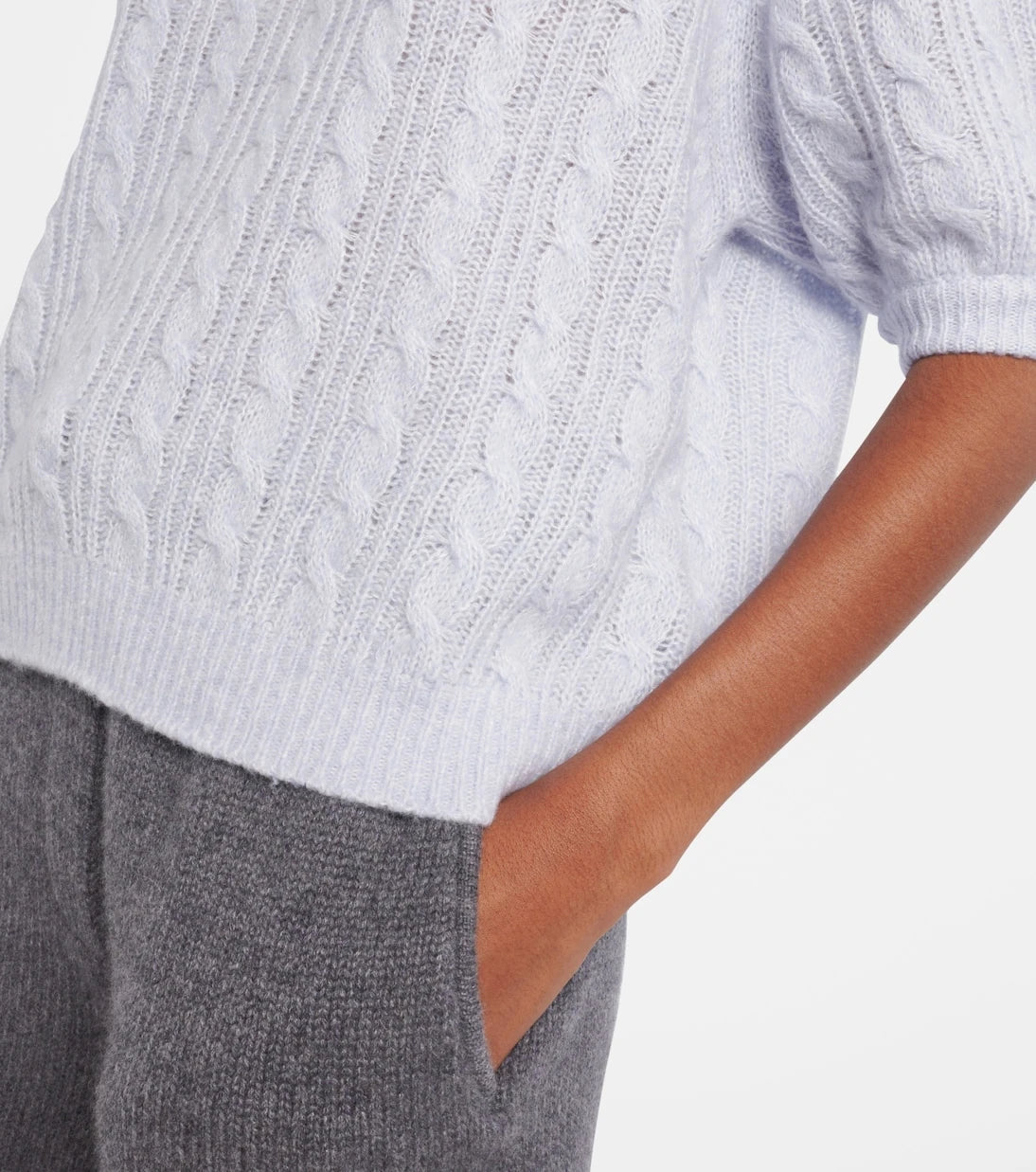 Lisa Yang - Kenzie cable-knit cashmere and silk sweater