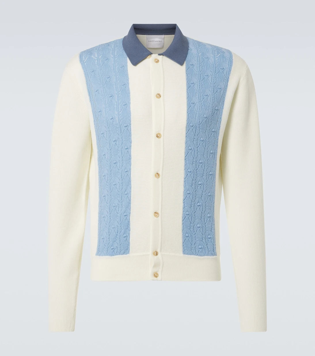 King & Tuckfield - Paneled wool cardigan